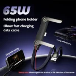 كابل الشحن الخفي 2 في 1 مع حامل مدمج – شحن فائق السرعة